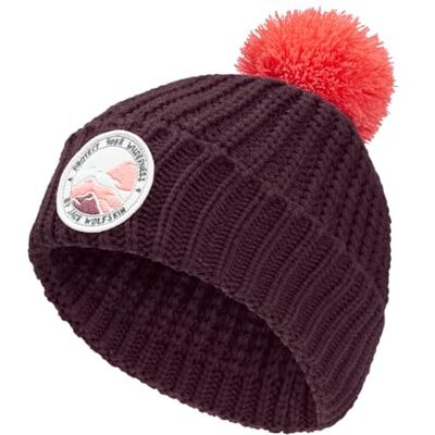 Jack Wolfskin Berretto Unisex per Bambini, con Pompon Jack Wolfskin Berretto Unisex per Bambini, con Pompon
