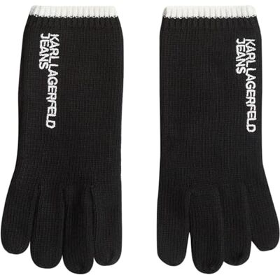 Lagerfeld Donna Essential Knitted Gloves Black S Lagerfeld Donna Essential Knitted Gloves Black S