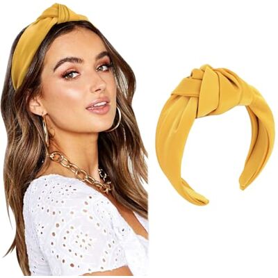 DRESHOW Cerchietto per Donna Ragazze Annodato Elastico Capelli Banda Yoga Capelli Banda Moda Vintage Capelli Accessori DRESHOW Cerchietto per Donna Ragazze Annodato Elastico Capelli Banda Yoga Capelli Banda Moda Vintage Capelli Accessori