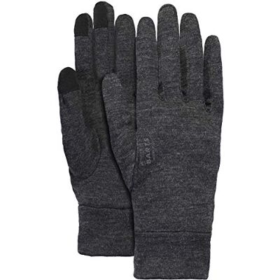 Barts Merino Touch Gloves Guanti, Unisex Adulto, Grigio (DARK HEATHER 0019), Large (Taglia produttore:M/L) Barts Merino Touch Gloves Guanti, Unisex Adulto, Grigio (DARK HEATHER 0019), Large (Taglia produttore:M/L)