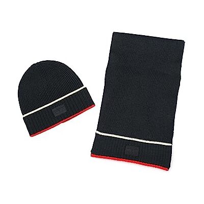 Tommy Hilfiger Split Tipping Cuff Hat And Scarf Set Berretto, Multi Cielo Deserto, Taglia Unica Uomo Tommy Hilfiger Split Tipping Cuff Hat And Scarf Set Berretto, Multi Cielo Deserto, Taglia Unica Uomo