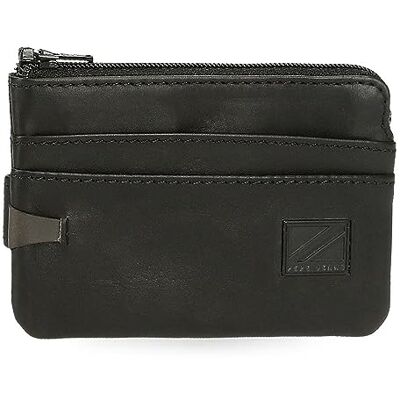 Pepe Jeans Marshal Portamonete con porta carte di credito nero 11x7x1,5 cm Pelle, Nero, Taglia unica, Portafoglio con porta carte di credito Pepe Jeans Marshal Portamonete con porta carte di credito nero 11x7x1,5 cm Pelle, Nero, Taglia unica, Portafoglio con porta carte di credito