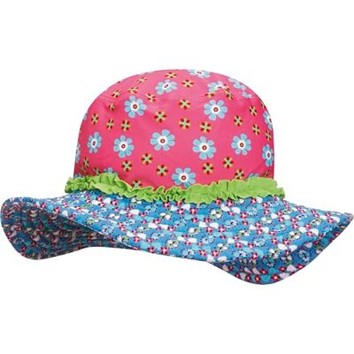 Playshoes Cappello Da Sole Con Protezione Uv, Copricapo con cuffia da bagno Bambine e ragazze, Fiori, 55 Playshoes Cappello Da Sole Con Protezione Uv, Copricapo con cuffia da bagno Bambine e ragazze, Fiori, 55