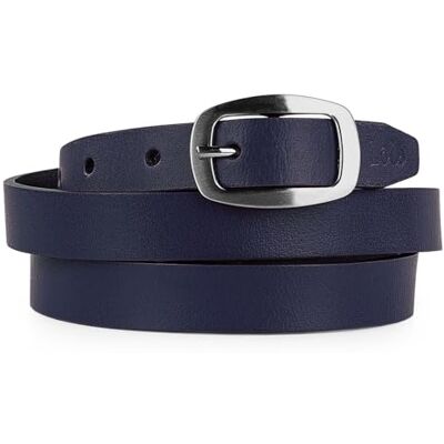 Lois Cintura in pelle Fibbia in metallo. Logo fustellato flessibile classico e resistente. Confezione regalo originale marchio di qualità. 49609, blu navy, composto, 100 Lois Cintura in pelle Fibbia in metallo. Logo fustellato flessibile classico e resistente. Confezione regalo originale marchio di qualità. 49609, blu navy, composto, 100