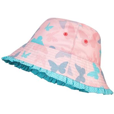 Playshoes Cappello Da Sole Con Protezione Uv, Copricapo con cuffia da bagno Bambine e ragazze, Farfalle, 51 Playshoes Cappello Da Sole Con Protezione Uv, Copricapo con cuffia da bagno Bambine e ragazze, Farfalle, 51