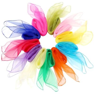 Euablfo 12 Pezzi Foulard Giocoleria, Foulard Colorati,Bambini Fazzoletti Colorati Seta Sciarpe da Ballo, per spettacoli, Magia e Acrobatica nei Programmi Dell'asilo Materno Giocoleria Euablfo 12 Pezzi Foulard Giocoleria, Foulard Colorati,Bambini Fazzoletti Colorati Seta Sciarpe da Ballo, per spettacoli, Magia e Acrobatica nei Programmi Dell'asilo Materno Giocoleria