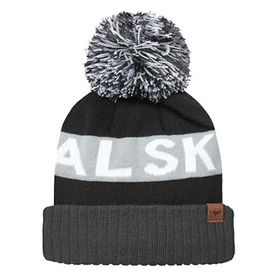 SEALSKINZ Foulden Water Repellent Bobble Hat, Cappello con Pompon Idrorepellente Foulden Unisex Adulto, Schwarz-Grau-Weiss, SEALSKINZ Foulden Water Repellent Bobble Hat, Cappello con Pompon Idrorepellente Foulden Unisex Adulto, Schwarz-Grau-Weiss,