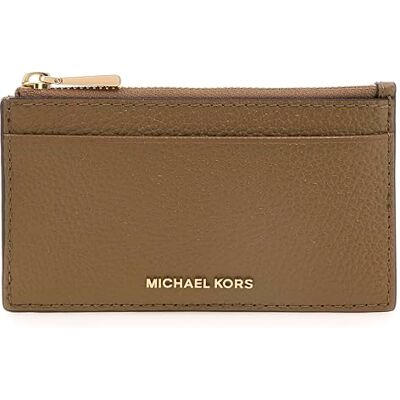 Michael Kors SM ZIP KEY CARD CASE HUSK Michael Kors SM ZIP KEY CARD CASE HUSK