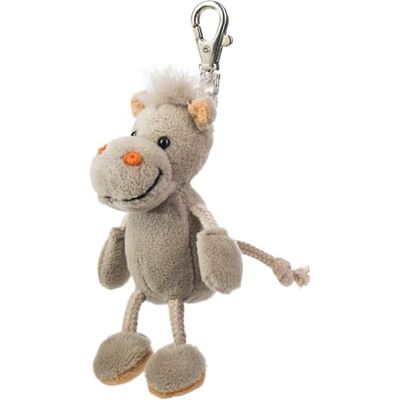 Schaffer Knuddel mich! Schaffer Portachiavi in peluche a forma di ippopopotamo Lola, grigio Schaffer Knuddel mich! Schaffer Portachiavi in peluche a forma di ippopopotamo Lola, grigio