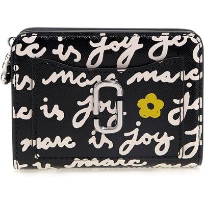 Marc Jacobs THE MINI COMPACT WALLET BLACK MULTI Marc Jacobs THE MINI COMPACT WALLET BLACK MULTI