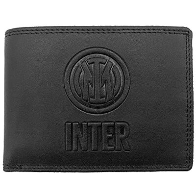 Inter Portafoglio in Pelle Prodotto Ufficiale Official Merchandising, Nero Inter Portafoglio in Pelle Prodotto Ufficiale Official Merchandising, Nero