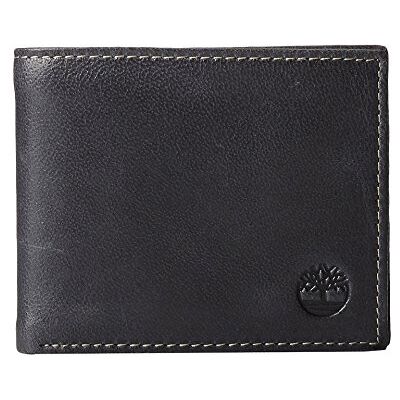 Timberland Uomo Nero nuvoloso Portafoglio Passcase Bifold Timberland Uomo Nero nuvoloso Portafoglio Passcase Bifold