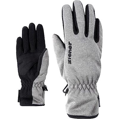 Ziener LIMPORT JUNIOR Guanti funzionali per attività all'aria aperta, antivento, traspiranti, 5,5 cm, colore: grigio Ziener LIMPORT JUNIOR Guanti funzionali per attività all'aria aperta, antivento, traspiranti, 5,5 cm, colore: grigio