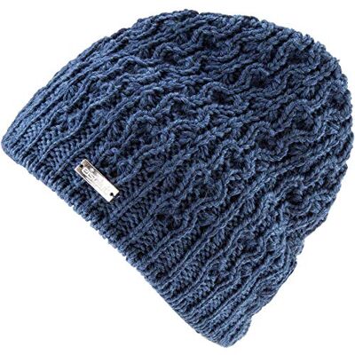 Eisglut Emilia Merino Berretto da Donna, Donna, Cappello, , Jeans, M 57-58 cm Eisglut Emilia Merino Berretto da Donna, Donna, Cappello, , Jeans, M 57-58 cm