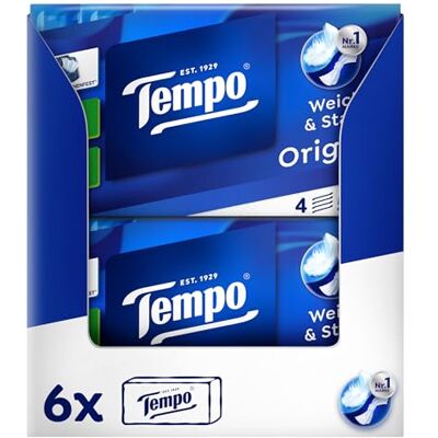 Tempo Fazzoletti standard giganti confezione da 2 confezioni (56 confezioni da 10 salviette), 1 confezione (1 x 2 pezzi) Tempo Fazzoletti standard giganti confezione da 2 confezioni (56 confezioni da 10 salviette), 1 confezione (1 x 2 pezzi)