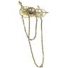 Yooghuge Steampunk Gear Charm Catene Fermaglio per Capelli Fatto a Mano Gotico Tornante Distintivo Vintage Accessori per Capelli Copricapo Fermagli per Capelli Ste