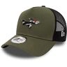 New Era Looney Tunes Fankappe Sylvester Oliv A-Frame Trucker gebogener Schirm Cap One-Size