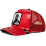 Goorin Bros. Cherry Mustang Stallion Horse Red Leather Adjustable Trucker cap