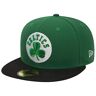 New Era NBA League Basic 59Fifty Snapback Boston Celtics Snapback cap, Uomo, Green Black, 7 (55.8 cm)