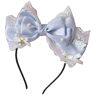 FOLODA Spettacolo Bowknot Fascia Pizzo Copricapo/Clip per Capelli LolitaStyle Costume Copricapo Ragazza Femminile Cosplay Party Copricapo LolitaHeadband Nastro Hairpin Cameriera Cosplay Copricapo