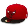 New Era NBA League Basic 59Fifty Snapback Chicago Snapback cap, Uomo, Red Black, 7 5/8 (60.6 cm)