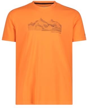 CMP T-Shirt da Uomo, Flame-Antracite, 48