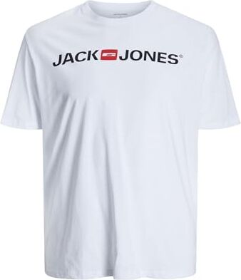 Jack & Jones JJECORP LOGO TEE SS CREW NECK NOOS PLS, T-Shirt Uomo, Bianco (White), 2XL