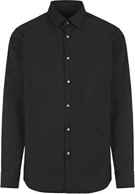 HEKLIST clothes camicia uomo a maniche lunghe slim fit regular, vestibilita’ standard, basic tinta unita, no logo.