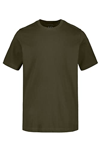 JP 1880 T-Shirt Rundhals, Verde (Kaki 70255844), L Uomo