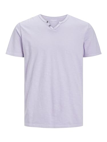 Jack & Jones Jjesplit Neck Tee Ss Noos, T-Shirt Uomo, Viola (Purple Rose), M