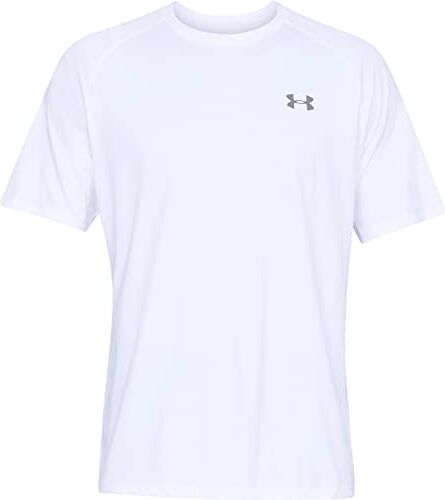 Under Armour Ua Tech 2.0 Ss Tee, T-shirt Uomo, White/Overcast Gray, S