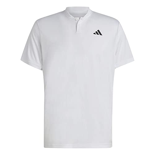 Adidas Club Tennis Henley Camicia polo, White, XXL