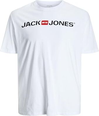 Jack & Jones JJECORP LOGO TEE SS CREW NECK NOOS PLS, T-Shirt Uomo, Bianco (White), 2XL