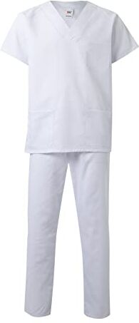 Velilla Basic Completo di Casacca e Pantaloni, Bianco, 2