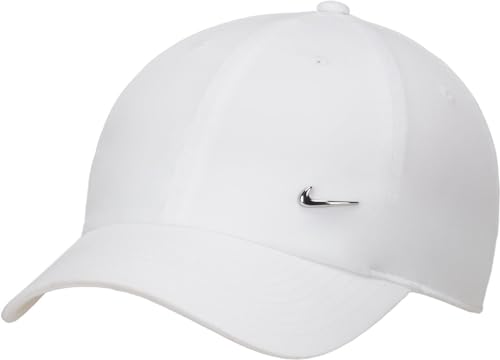 Nike Club Cappuccio, Bianco/Argento Metallico, M/L Uomo