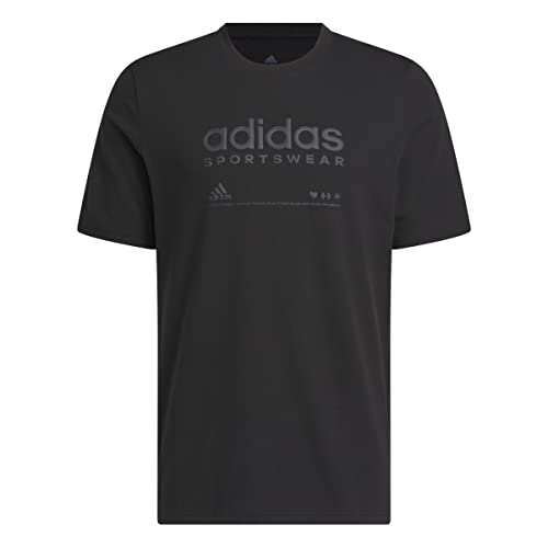 Adidas M Lounge Tee, T-Shirt Uomo, Nero