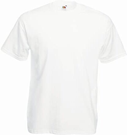 Fruit of the Loom Fotl T-shirt sportiva a punta tonda, Uomo, Bianco, X-Large