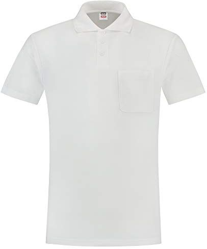 Tricorp Polo casual sul petto, 50% cotone pettinato, 50% poliestere, 180 g/m², bianco, taglia 4XL