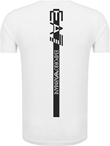 Emporio Armani Maglietta T-Shirt Uomo EA7 3KPT06 PJ03Z, Manica Corta, Girocollo (Bianco, XL)