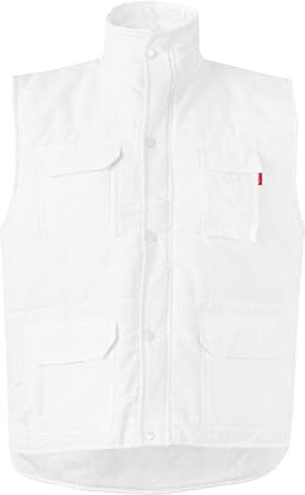 Velilla Serie 108 Gilet multitasche trapuntato (Taglie XXL) colore bianco