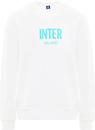 Inter Felpa Girocollo Unisex-Adulto, Prodotto Ufficiale, Collezione Esclusiva 3D Crest, 100% Cotone, Adatta a Tutti i Tifosi Nerazzurri