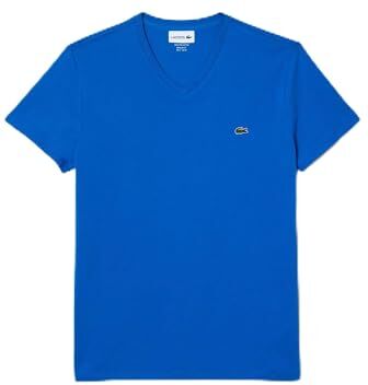 Lacoste -Men S TEE-SHIRT-TH6710-00, Blu/Azzurro, M