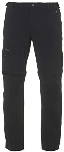 VAUDE Farley Stretch T-Zip II, Pantalone Lungo Uomo, Nero, 48