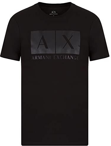 Armani T-Shirt Uomo Maglietta 3LZTHB ZJH4Z, Manica Corta, Girocollo (Nero, L)