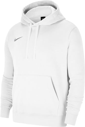 Nike M Nk Flc Park20 Po Hoodie Felpa con cappuccio, Bianco/Lupo Grigio, L Uomo