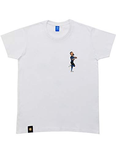 Inter T-Shirt Characters Vidal, Unisex – Adulto, Bianco, XL
