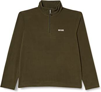 Regatta Thompson Mezza Zip, Giacca in Pile Uomo, Verde (Kaki Scuro), 6XL