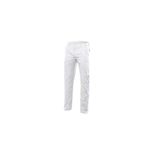 Velilla 103005S; Pantaloni Stretch Multitasche; Colore Bianco; Taglia 38