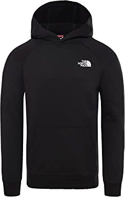 The North Face NF0A2ZWUKY4 M Raglan REDBOX Hoodie EU Maglia Lunga Uomo Black-White Taglia S