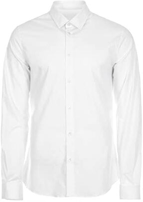 HEKLIST clothes camicia uomo a maniche lunghe slim fit regular, vestibilita’ standard, basic tinta unita, no logo.